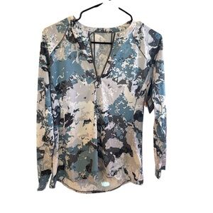 Stylish Camouflage Long Sleeve Women's Top